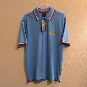 The Beatles 'Yellow Submarine' Polo Shirt -  Baby Blue - Large